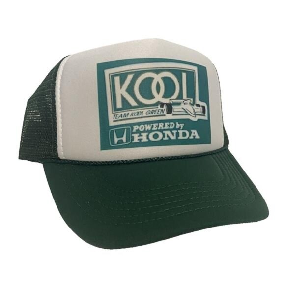 Retro F1 Vintage KOOL Racing Hat Formula 1 Trucker Hat Snapback Honda Racing 80s - Picture 2 of 3